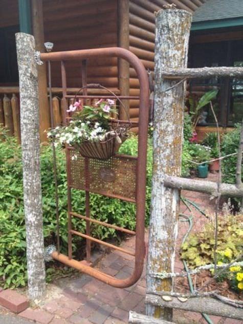 Diy Up Cycled Garden Gates Abigal, How To Make A Metal Garden Gate