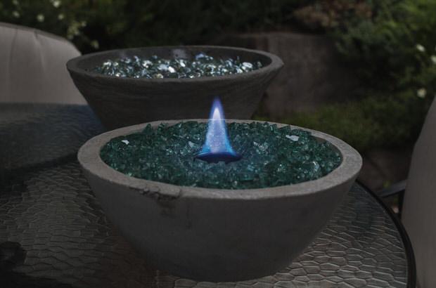 Diy Table Top Fire Bowls Abigal 绿手指 养花技巧 花生病了怎么办 花园打理和设计 - How To Make A Concrete Tabletop Fire Pit