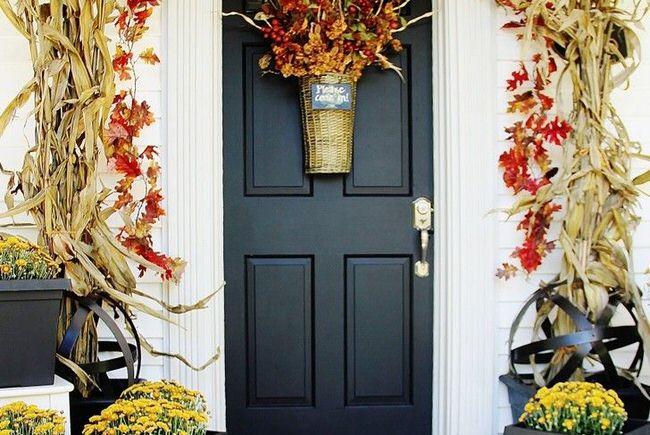 Fall Front Door Decor Ideas Micky 绿手指 养花技巧 花生病了怎么办 花园打理和设计 - Front Door Decor Diy